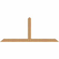 108"W x 45"H x 5 1/2"D x 5 1/2"F, 10/12 Pitch, Portland Smooth Timber Gable Bracket, Western Red Cedar