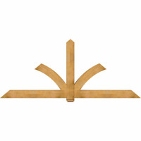108"W x 45"H x 06"D x 6"F, 10/12 Pitch, Redmond Rough Sawn Timber Gable Bracket, Western Red Cedar