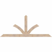 108"W x 45"H x 5 1/2"D x 5 1/2"F, 10/12 Pitch, Richland Smooth Timber Gable Bracket, Douglas Fir