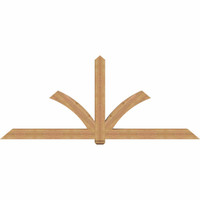 108"W x 45"H x 5 1/2"D x 5 1/2"F, 10/12 Pitch, Redmond Smooth Timber Gable Bracket, Western Red Cedar