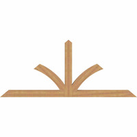 108"W x 45"H x 5 1/2"D x 5 1/2"F, 10/12 Pitch, Richland Smooth Timber Gable Bracket, Western Red Cedar
