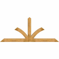 108"W x 45"H x 06"D x 6"F, 10/12 Pitch, Richland Rough Sawn Timber Gable Bracket, Western Red Cedar