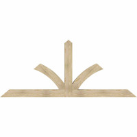 108"W x 45"H x 06"D x 6"F, 10/12 Pitch, Richland Rough Sawn Timber Gable Bracket, Douglas Fir