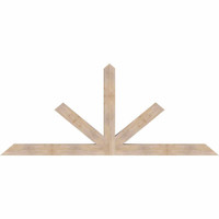 108"W x 45"H x 5 1/2"D x 5 1/2"F, 10/12 Pitch, Saratoga Smooth Timber Gable Bracket, Douglas Fir