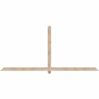 108"W x 49"H x 3 1/2"D x 3 1/2"F, 11/12 Pitch, Eugene Smooth Timber Gable Bracket, Douglas Fir