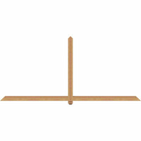 108"W x 49"H x 3 1/2"D x 3 1/2"F, 11/12 Pitch, Eugene Smooth Timber Gable Bracket, Western Red Cedar