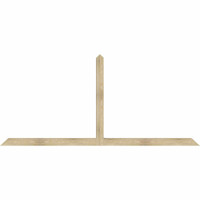 108"W x 49"H x 04"D x 4"F, 11/12 Pitch, Portland Rough Sawn Timber Gable Bracket, Douglas Fir