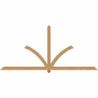 108"W x 49"H x 3 1/2"D x 3 1/2"F, 11/12 Pitch, Redmond Smooth Timber Gable Bracket, Western Red Cedar