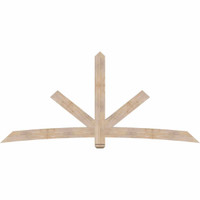 108"W x 49"H x 3 1/2"D x 5 1/2"F, 11/12 Pitch, Alberta Smooth Timber Gable Bracket, Douglas Fir