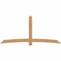 108"W x 49"H x 3 1/2"D x 5 1/2"F, 11/12 Pitch, Bellingham Smooth Timber Gable Bracket, Western Red Cedar