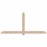 108"W x 49"H x 3 1/2"D x 5 1/2"F, 11/12 Pitch, Eugene Smooth Timber Gable Bracket, Douglas Fir