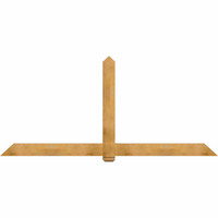 108"W x 49"H x 04"D x 6"F, 11/12 Pitch, Eugene Rough Sawn Timber Gable Bracket, Western Red Cedar