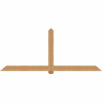 108"W x 45"H x 3 1/2"D x 5 1/2"F, 10/12 Pitch, Eugene Smooth Timber Gable Bracket, Western Red Cedar