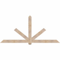 108"W x 49"H x 3 1/2"D x 5 1/2"F, 11/12 Pitch, Kennewick Smooth Timber Gable Bracket, Douglas Fir