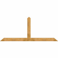 108"W x 45"H x 04"D x 6"F, 10/12 Pitch, Portland Rough Sawn Timber Gable Bracket, Western Red Cedar