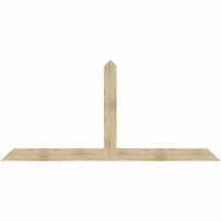 108"W x 49"H x 04"D x 6"F, 11/12 Pitch, Portland Rough Sawn Timber Gable Bracket, Douglas Fir