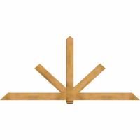 108"W x 49"H x 3 1/2"D x 5 1/2"F, 11/12 Pitch, Kennewick Smooth Timber Gable Bracket, Western Red Cedar