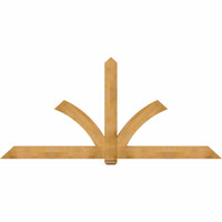 108"W x 49"H x 04"D x 6"F, 11/12 Pitch, Redmond Rough Sawn Timber Gable Bracket, Western Red Cedar