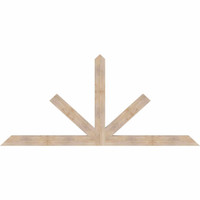 108"W x 49"H x 3 1/2"D x 5 1/2"F, 11/12 Pitch, Saratoga Smooth Timber Gable Bracket, Douglas Fir