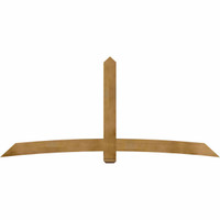 108"W x 49"H x 06"D x 6"F, 11/12 Pitch, Bellingham Rough Sawn Timber Gable Bracket, Western Red Cedar