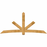 108"W x 49"H x 06"D x 6"F, 11/12 Pitch, Alberta Rough Sawn Timber Gable Bracket, Western Red Cedar
