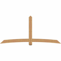 108"W x 49"H x 5 1/2"D x 5 1/2"F, 11/12 Pitch, Bellingham Smooth Timber Gable Bracket, Western Red Cedar