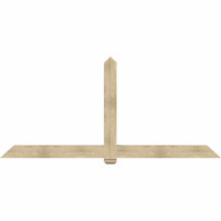 108"W x 49"H x 06"D x 6"F, 11/12 Pitch, Eugene Rough Sawn Timber Gable Bracket, Douglas Fir