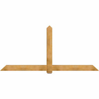 108"W x 49"H x 06"D x 6"F, 11/12 Pitch, Eugene Rough Sawn Timber Gable Bracket, Western Red Cedar