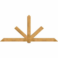 108"W x 49"H x 06"D x 6"F, 11/12 Pitch, Kennewick Rough Sawn Timber Gable Bracket, Western Red Cedar