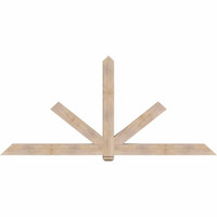 108"W x 49"H x 5 1/2"D x 5 1/2"F, 11/12 Pitch, Kennewick Smooth Timber Gable Bracket, Douglas Fir