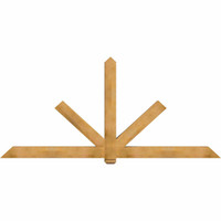 108"W x 49"H x 5 1/2"D x 5 1/2"F, 11/12 Pitch, Kennewick Smooth Timber Gable Bracket, Western Red Cedar