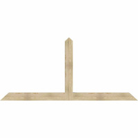 108"W x 49"H x 06"D x 6"F, 11/12 Pitch, Portland Rough Sawn Timber Gable Bracket, Douglas Fir