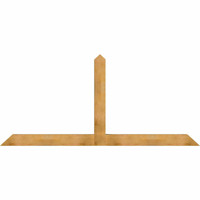 108"W x 49"H x 06"D x 6"F, 11/12 Pitch, Portland Rough Sawn Timber Gable Bracket, Western Red Cedar