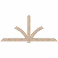 108"W x 49"H x 5 1/2"D x 5 1/2"F, 11/12 Pitch, Redmond Smooth Timber Gable Bracket, Douglas Fir
