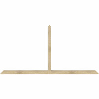 108"W x 54"H x 04"D x 4"F, 12/12 Pitch, Portland Rough Sawn Timber Gable Bracket, Douglas Fir