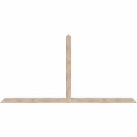 108"W x 54"H x 3 1/2"D x 3 1/2"F, 12/12 Pitch, Portland Smooth Timber Gable Bracket, Douglas Fir