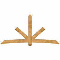 108"W x 54"H x 04"D x 6"F, 12/12 Pitch, Alberta Rough Sawn Timber Gable Bracket, Western Red Cedar