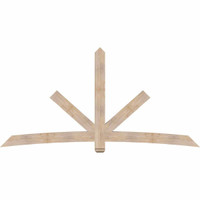 108"W x 54"H x 3 1/2"D x 5 1/2"F, 12/12 Pitch, Alberta Smooth Timber Gable Bracket, Douglas Fir