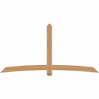 108"W x 54"H x 3 1/2"D x 5 1/2"F, 12/12 Pitch, Bellingham Smooth Timber Gable Bracket, Western Red Cedar