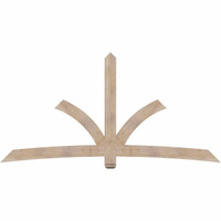 108"W x 54"H x 3 1/2"D x 5 1/2"F, 12/12 Pitch, Davenport Smooth Timber Gable Bracket, Douglas Fir