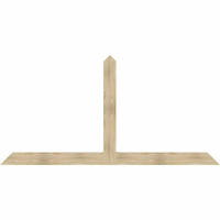 108"W x 54"H x 04"D x 6"F, 12/12 Pitch, Portland Rough Sawn Timber Gable Bracket, Douglas Fir