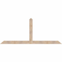 108"W x 45"H x 3 1/2"D x 5 1/2"F, 10/12 Pitch, Portland Smooth Timber Gable Bracket, Douglas Fir