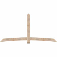 108"W x 54"H x 3 1/2"D x 5 1/2"F, 12/12 Pitch, Bellingham Smooth Timber Gable Bracket, Douglas Fir