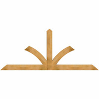 108"W x 45"H x 04"D x 6"F, 10/12 Pitch, Richland Rough Sawn Timber Gable Bracket, Western Red Cedar
