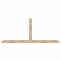108"W x 45"H x 04"D x 6"F, 10/12 Pitch, Portland Rough Sawn Timber Gable Bracket, Douglas Fir
