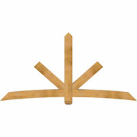 108"W x 54"H x 06"D x 6"F, 12/12 Pitch, Alberta Rough Sawn Timber Gable Bracket, Western Red Cedar