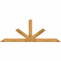 108"W x 40"H x 04"D x 6"F, 09/12 Pitch, Saratoga Rough Sawn Timber Gable Bracket, Western Red Cedar