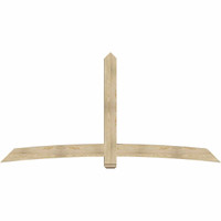 108"W x 54"H x 06"D x 6"F, 12/12 Pitch, Bellingham Rough Sawn Timber Gable Bracket, Douglas Fir