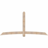 108"W x 54"H x 5 1/2"D x 5 1/2"F, 12/12 Pitch, Bellingham Smooth Timber Gable Bracket, Douglas Fir