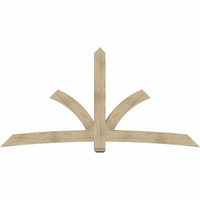 108"W x 54"H x 06"D x 6"F, 12/12 Pitch, Davenport Rough Sawn Timber Gable Bracket, Douglas Fir